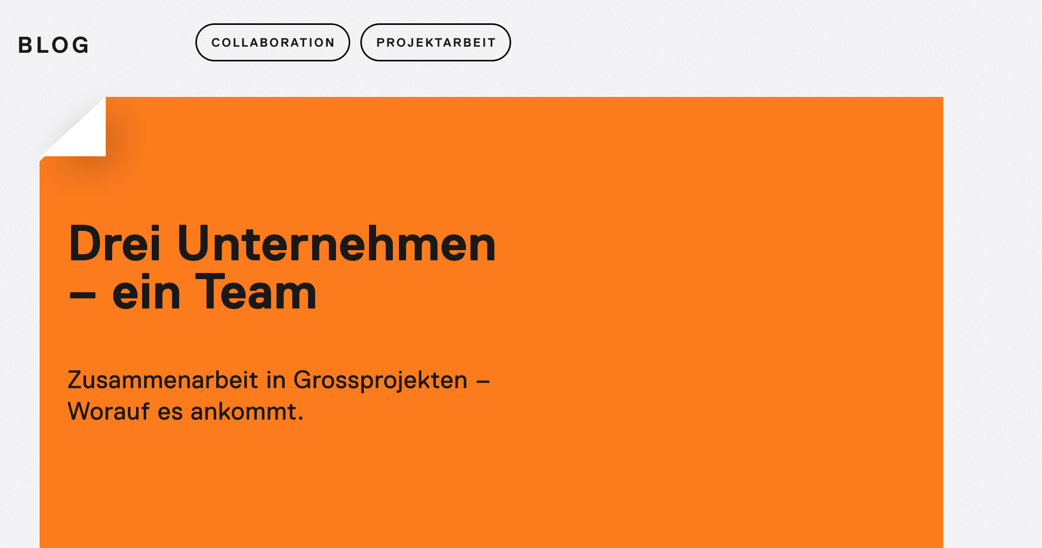 Drei Unternehmen Ein Team